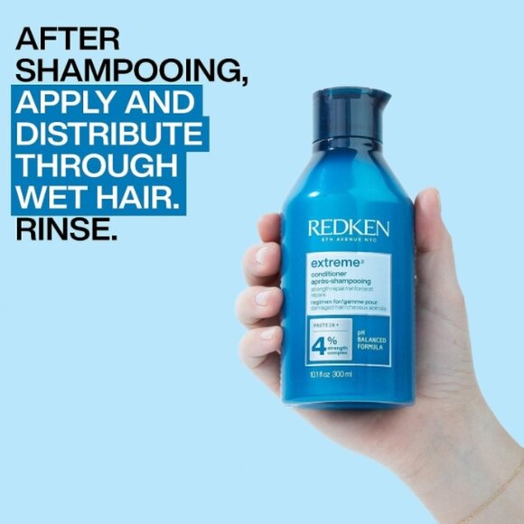 Redken Extreme Shampoo & Conditioner Set For Damaged Hair - Strengthens Hair and - Picture 9 of 14